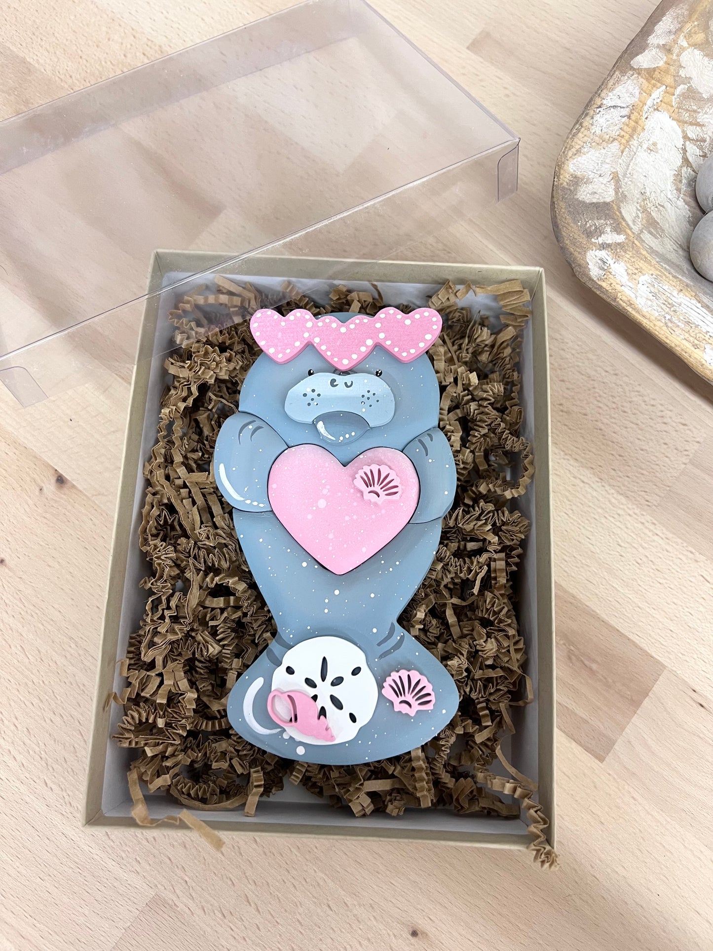 Manatee Valentine MAGNET