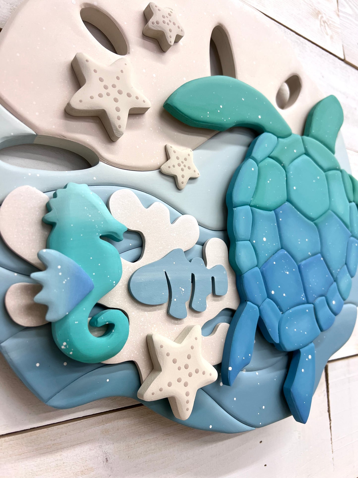 Sand Dollar Sea Turtle Wall Hanger