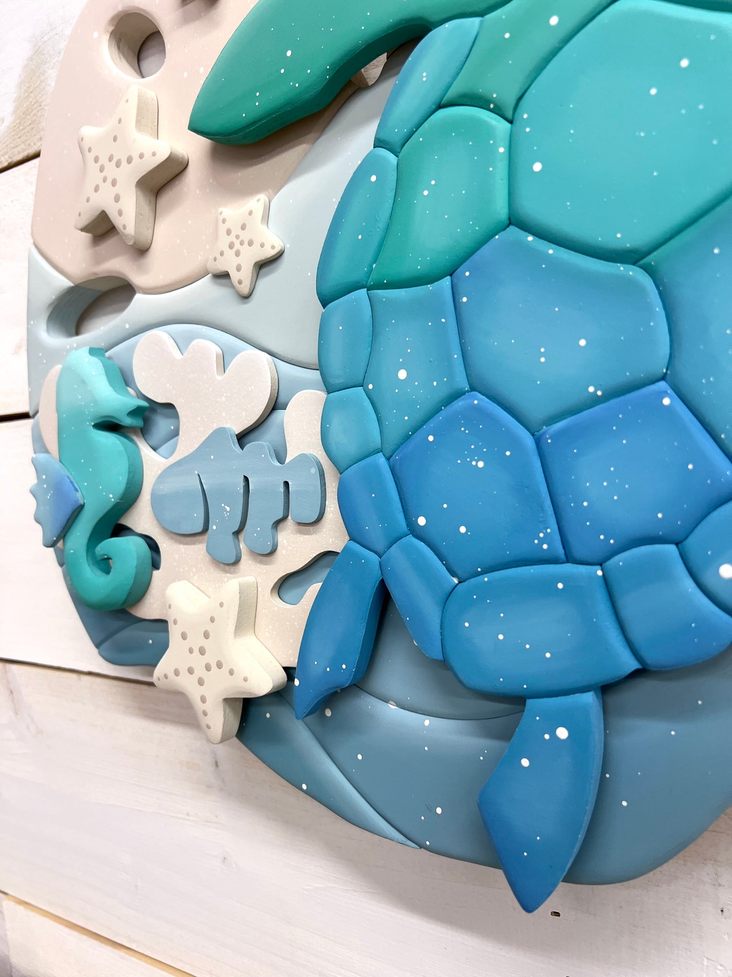 Sand Dollar Sea Turtle Wall Hanger
