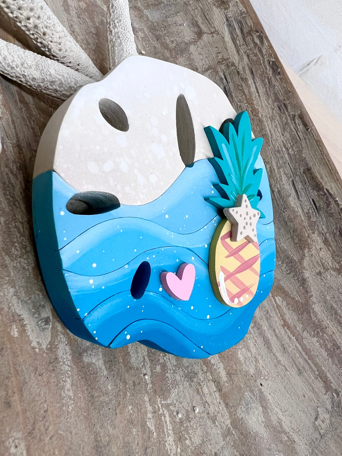 Sand Dollar MAGNET with Pineapple