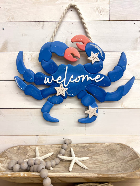Blue Crab Door Hanger
