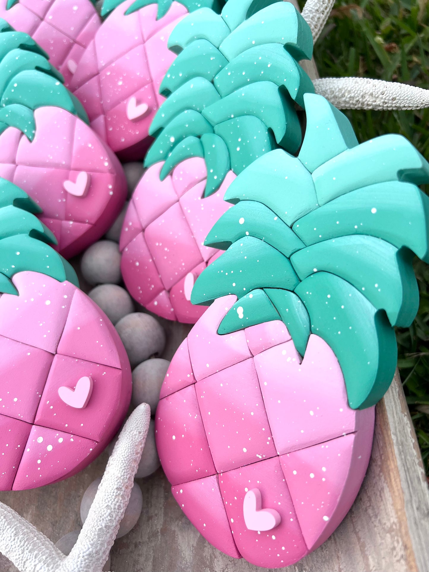 Vibrant PINK Pineapple Magnet